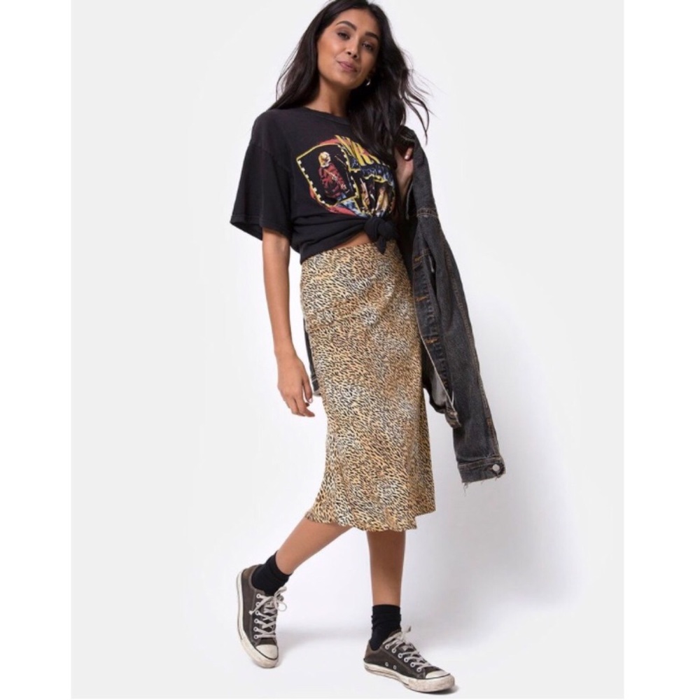 • 3X H‎ P • Motel Rocks Tauri Midi Skirt Mini Tiger